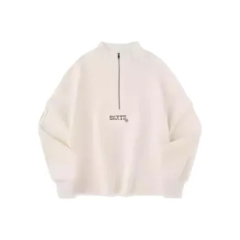 QIAODAN Sports Lifestyle Collection Quality Drying Sweatshirt Women's Cream White