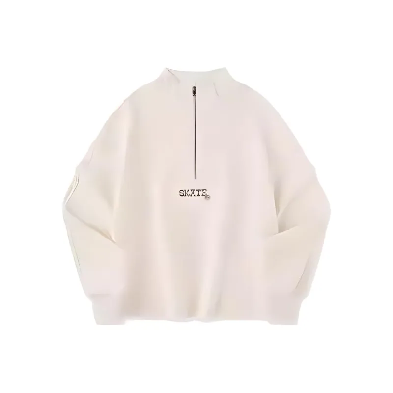 QIAODAN Sports Lifestyle Collection Quality Drying Sweatshirt Women's Cream White-0