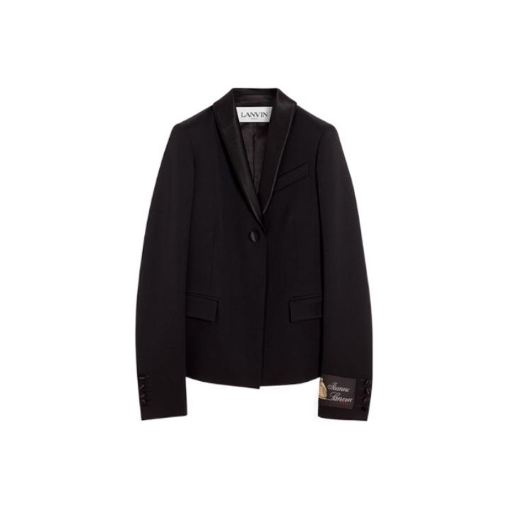 VIP【関税送料無料】希少 LANVIN BLACK WOOL BLAZER Lanvin Business Suits Women's Black - POIZON