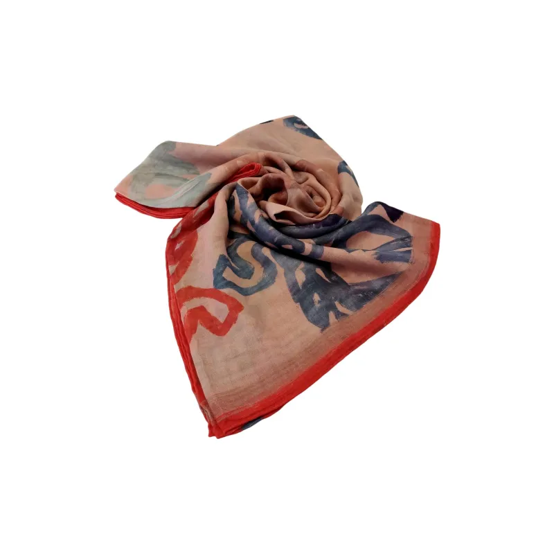 MCM Silk, Silk, Modal Silk Scarves Women's Multicolor-1