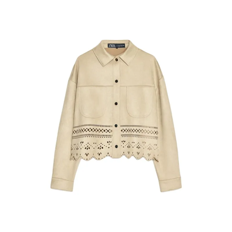 ZARA Jackets Women's Tan-0
