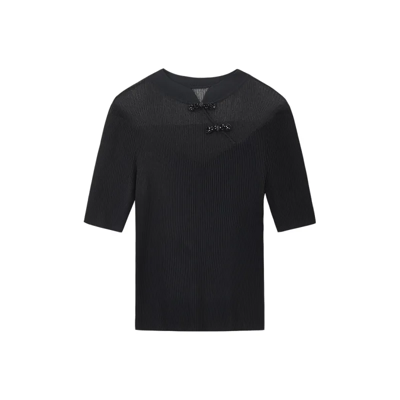 Yu Qianwen Knitwear Women's Black-0