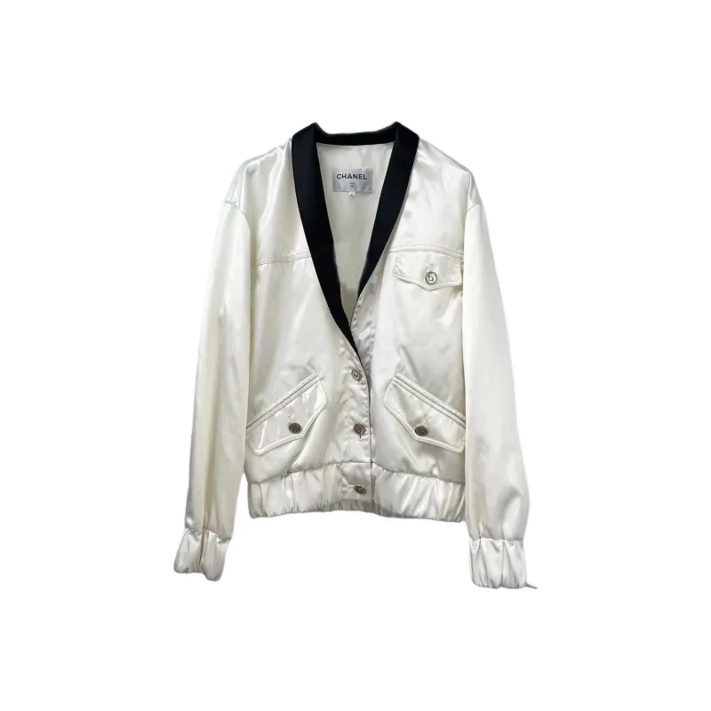 CHANEL Jackets & Coats Women's White-0