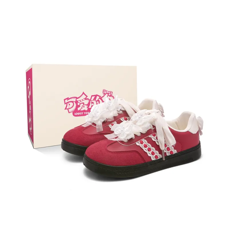Lovely You Wear resistant And Lightweight Low Top Skateboard Shoes Women's-18