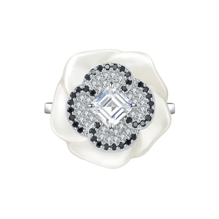 BABYBEI Mother Of Pearl Rings Women's-1