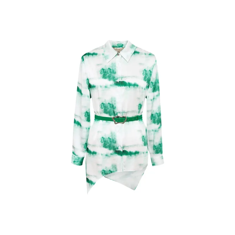 BBLLUUEE Shirt Women's Turquoise Green-0