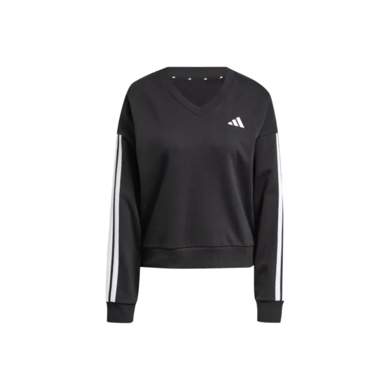 Adidas Free Shipping With AdiClub Essentials 3 Stripes French Terry V neck Sweatshirt-0