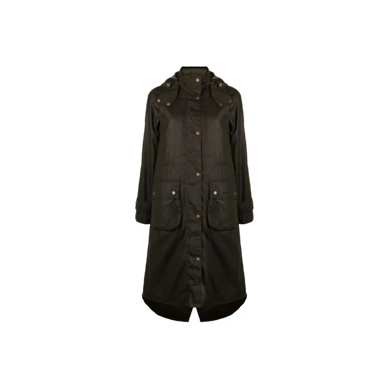BARBOUR Long Cannich Wax Coat-0