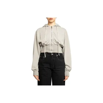 Rick Owens DRKSHDW Tatlin Zip-Up Cropped Hoodie