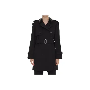 Burberry Double Breasted Belted Waist Coat