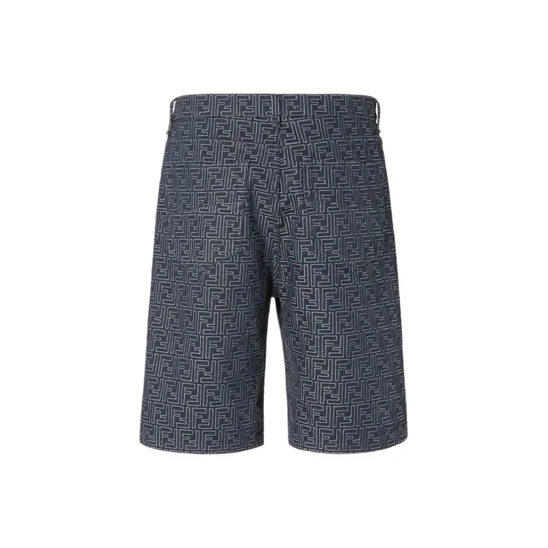 FENDI SS25 Denim Shorts Men's Blue-1