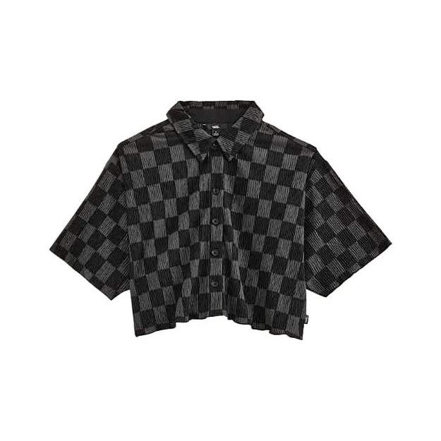Vans Wren Checkerboard Shirt Women's Black-0