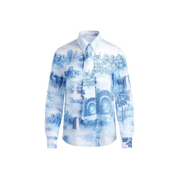 ALICE+OLIVIA Willa Placket Blouse