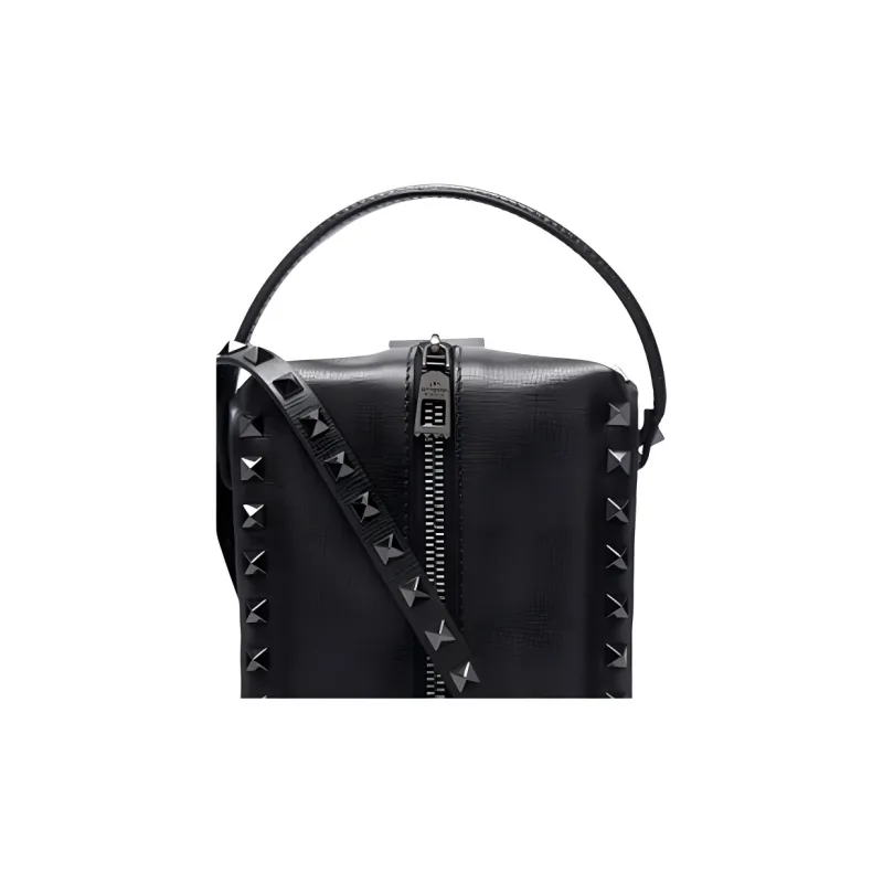 Valentino Leather Clutch Men's Black-1