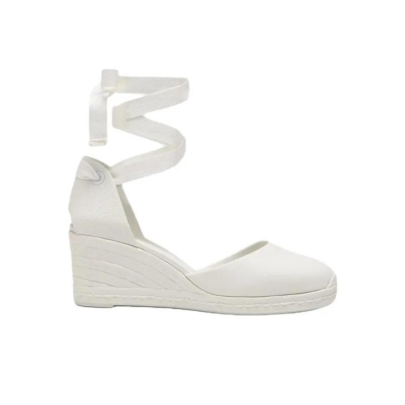 Castañer Careen Wedge Heel High Heels 7cm Women's White-1