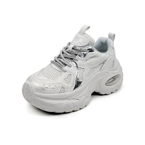 La Chapelle Low Top Chunky Sneakers Women's Gray