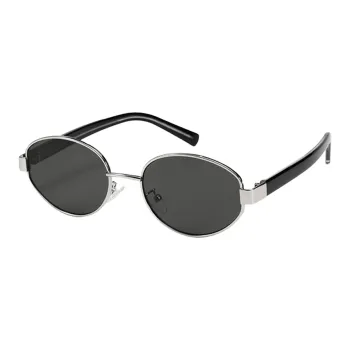 VINEY Metal Oval Sunglasses Women's