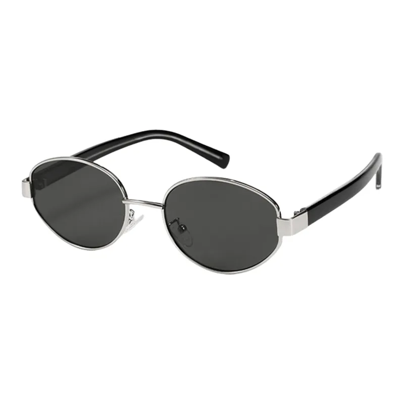 VINEY Metal Oval Sunglasses Women's-0