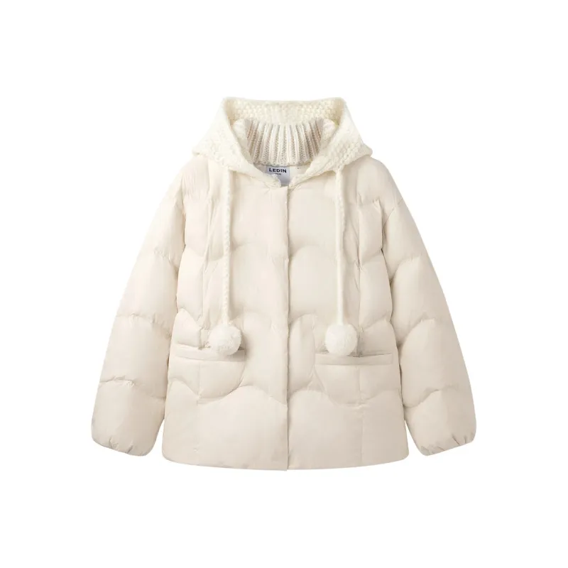 LEDIN Down Jacket Women's Winter Day White-0