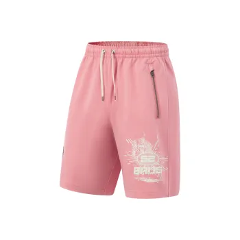 LiNing Basketball Collection Casual Shorts Men's Apricot Pink