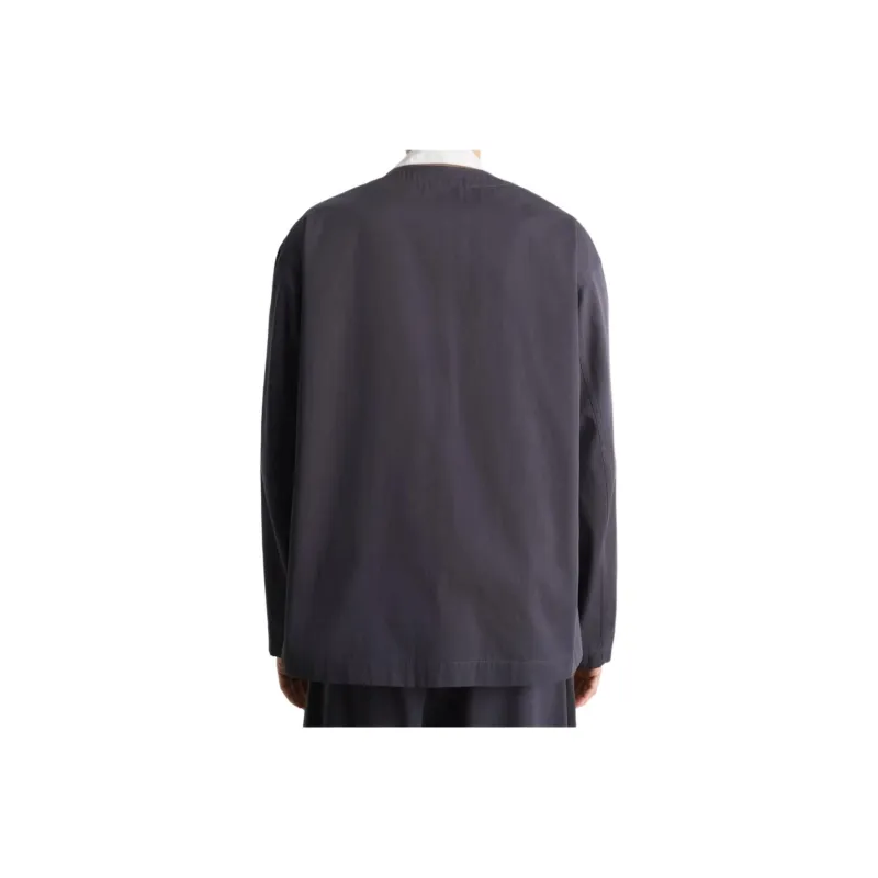 Lemaire Collarless Overshirt-4