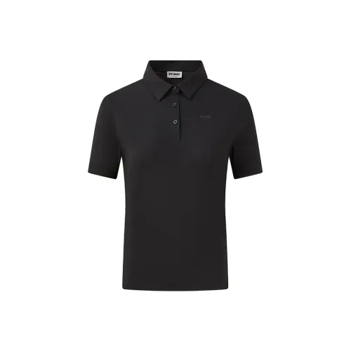 Pony Polo Shirts Women's Black