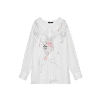 ELF SACK Shirt Women's Panda White