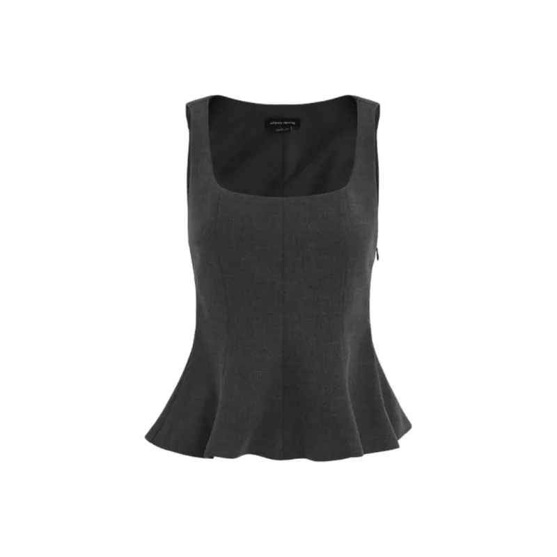 URBAN REVIVO Shirt Women's Dark Gray Heather Gray-0