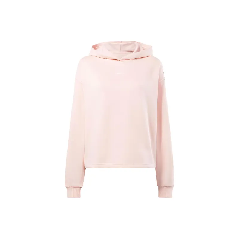 Reebok Identity Fleece Hoodie Sweatshirt Women's Pink-0