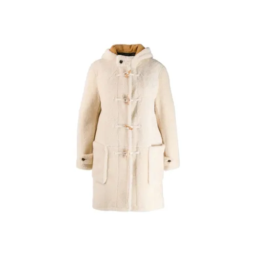 SAINT LAURENT Coats Women's White
