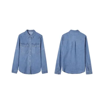 LUYOUYE Shirt Women's Light Blue