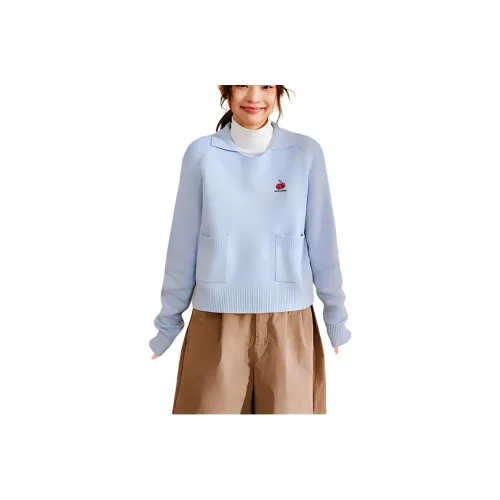 Anta x Kirsh Sports Life Collection Good Things Happen Knitwear Women's Bubbling Blue