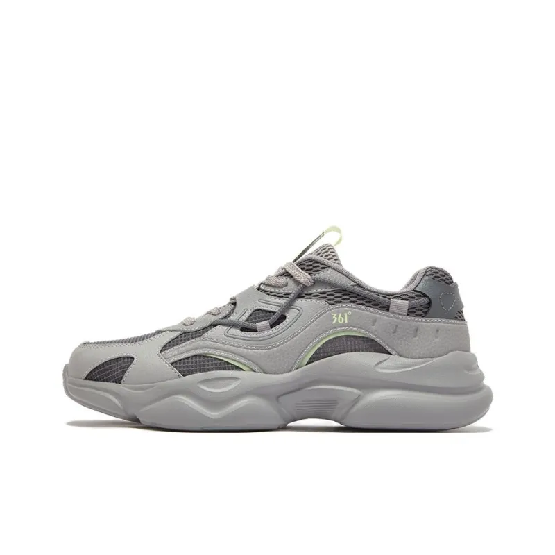 361° Abrasion Resistant Balance Low Top Casual Shoes Men's Gray-0