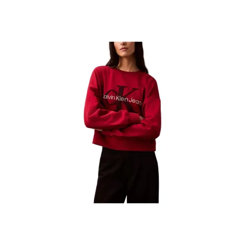 CALVIN KLEIN Sweatshirt Women's Burgundy
