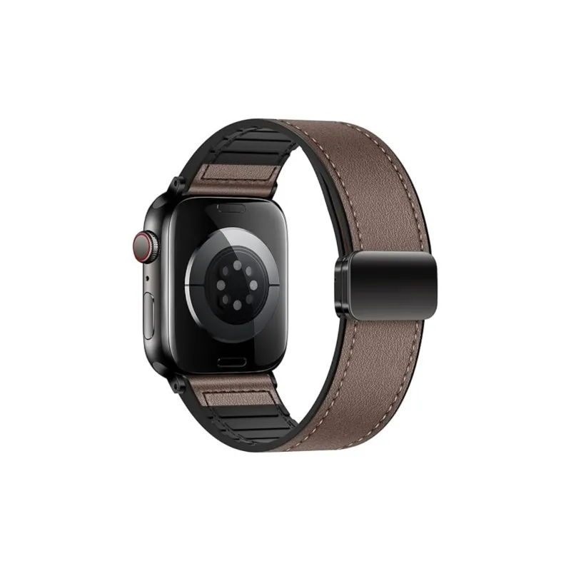 Brangdy Apple Compatibility Watch Band Artificial Leather Material-17
