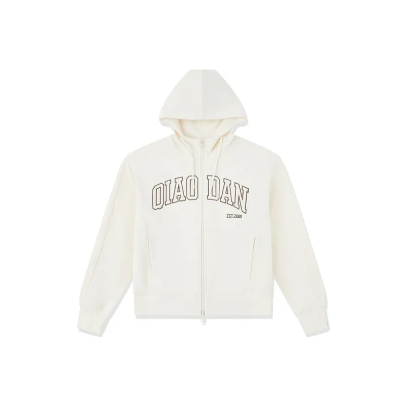 QIAODAN Sports Life Collection Knitwear Women's Cream White-0