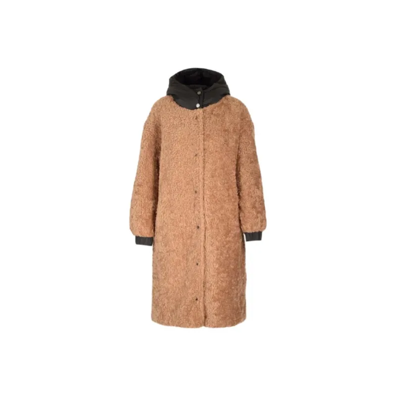 Moncler Coats Women's Camel-0