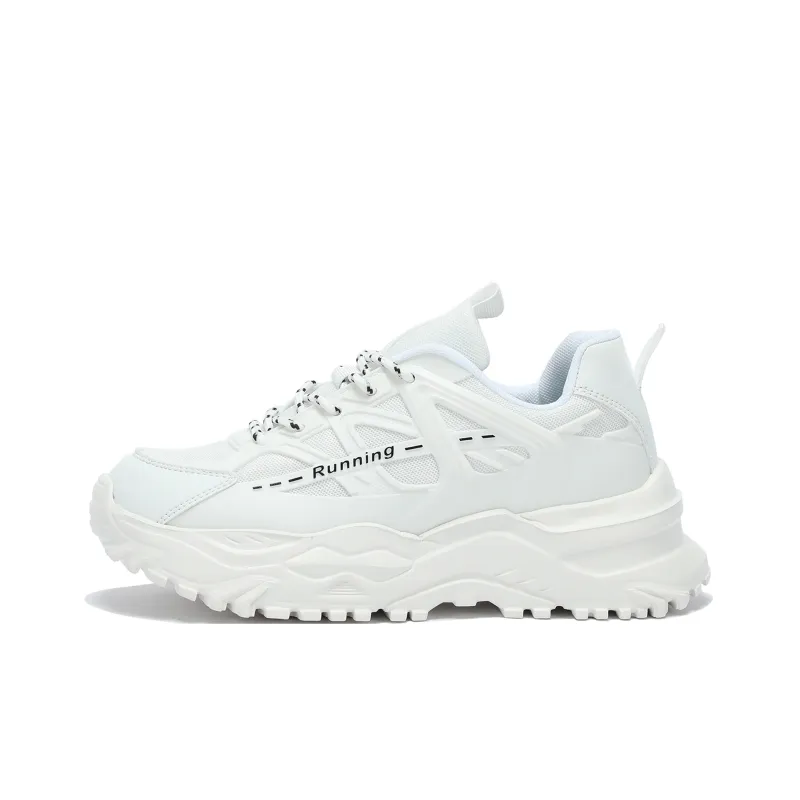 Singing Abrasion Resistant Lightweight Height Increasing Low Top Chunky Sneakers Unisex-12