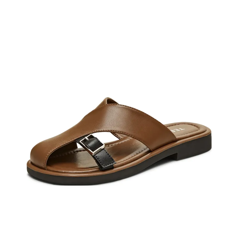 Teenmix Rubber Sole Closed Toe Slippers Women's-1
