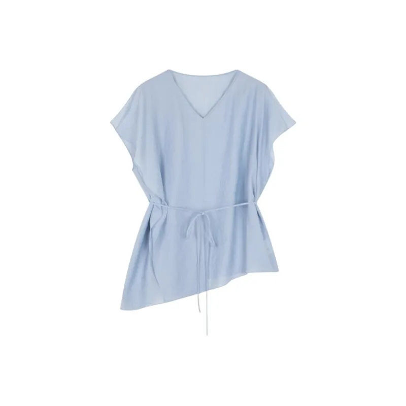 IHIMI Shirts Women's Aqua Blue-0