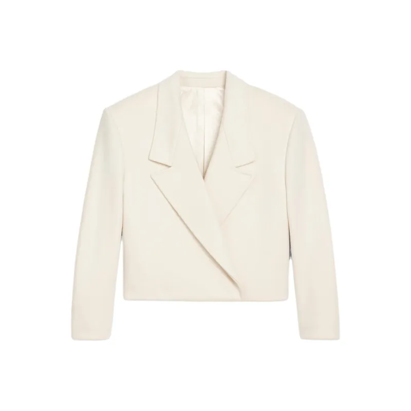 CELINE Draped Cropped Blazer-0