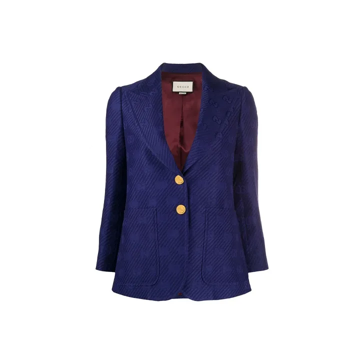 GUCCI Jacquard knit Monogram Blazer-0