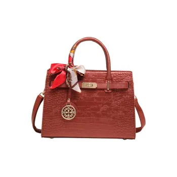 PAYOT Microfiber Synthetic Leather Shoulder Bag, Crossbody Bag, Handbag Women's Chinese Style Red