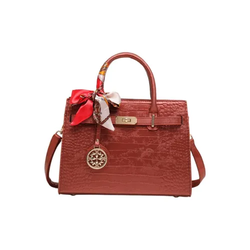 PAYOT Microfiber Synthetic Leather Shoulder Bag, Crossbody Bag, Handbag Women's Chinese Style Red