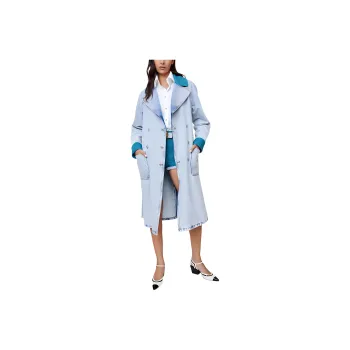 CHANEL Coats Women's Blue