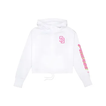 New Era SS24 San Diego Padres Sweatshirt Women's White