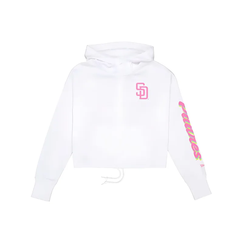 New Era SS24 San Diego Padres Sweatshirt Women's White-0