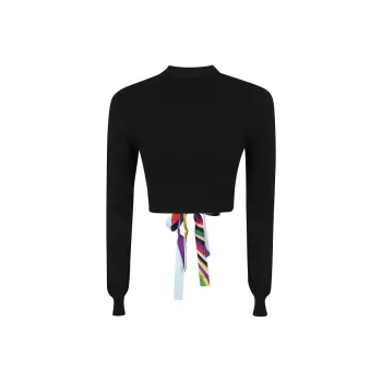 EMILIO PUCCI Open-Back Cropped Jumper