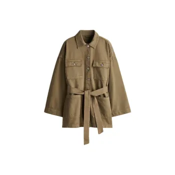 H&M Jackets Coats Women's Olive Green