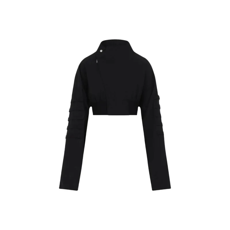 RICK OWENS Anthem Flight Bomber Jacket Black-0